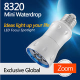 8320 Mini Waterdrop E27/GU10 LED Focus Spotlight