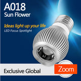 A018 Sun Flower E27 LED focusable spotlight