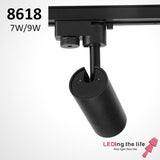 8618-9D Snow, 1-10V Dimmable 9W led focus spotlight track light