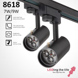 8618-9 Snow,  9W led focus spotlight track light