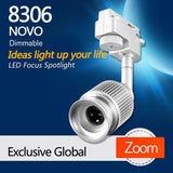 8306 Novo Dimmable LED track focus spotlight