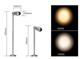 9060, 1w LED mini Turnable Pole adjustable beam Display Lighting