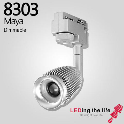 8303 Maya Dimmable LED track focus spotlight