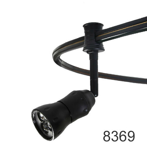 8369 6W decorative flexible monorail track light with Cree LED From LEDingthelife